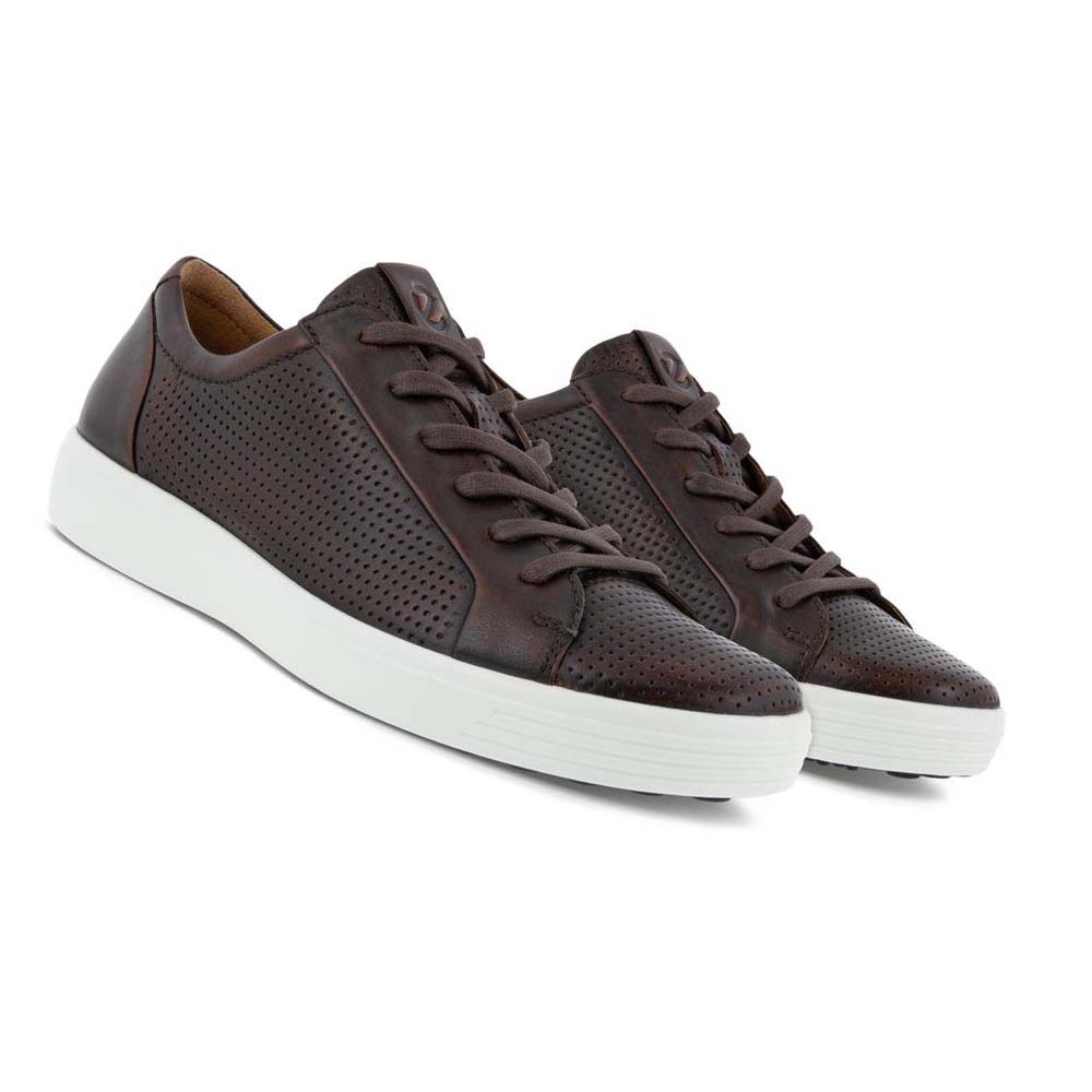 Ecco Soft 7 Laced Sneakers Herr Kaffe | SE 632TCE